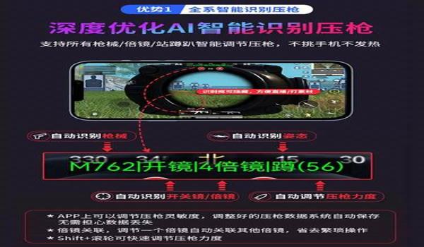 和平精英白总六倍镜压枪