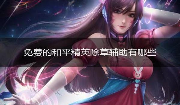 最新的和平精英除草辅助