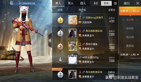 和平精英战神辅助推荐